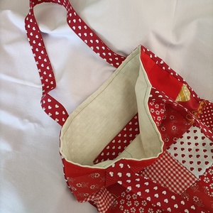 Piros táska - táska & tok - bevásárlás & shopper táska - shopper, textiltáska, szatyor - Meska.hu