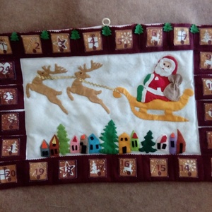 Fehér adventi naptár - Meska.hu