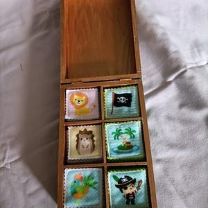 Két memória játék fadobozban, Játék & Sport, Készségfejlesztő és Logikai játék, Memória játékok, Varrás, MESKA