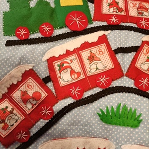 Adventi naptár- manóvonat - karácsony - adventi díszek - adventi naptár - Meska.hu