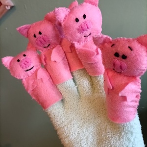 Malackák ujjbábos mondóka - játék & sport - bábok - ujjbáb - Meska.hu