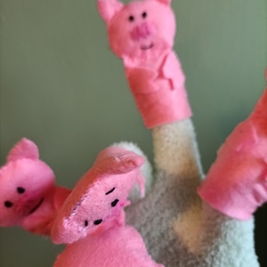 Malackák ujjbábos mondóka - játék & sport - bábok - ujjbáb - Meska.hu