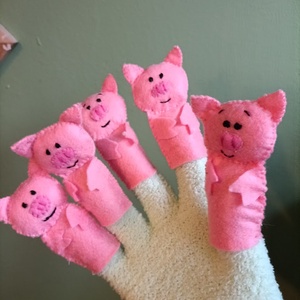 Malackák ujjbábos mondóka - játék & sport - bábok - ujjbáb - Meska.hu