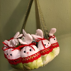 Nyuszikosár - játék & sport - plüssállat & játékfigura - nyuszi - Meska.hu