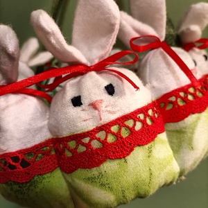 Nyuszikosár - játék & sport - plüssállat & játékfigura - nyuszi - Meska.hu