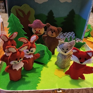 Mese a böröndben-A 3 nyúl-ujjbáb figurák, Játék & Sport, Bábok, Báb készlet, Varrás, MESKA