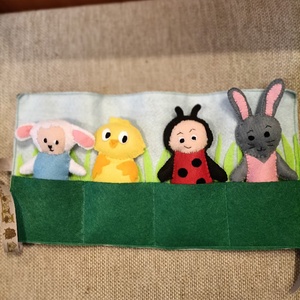 Nyuszi és barátai- filcből - Meska.hu