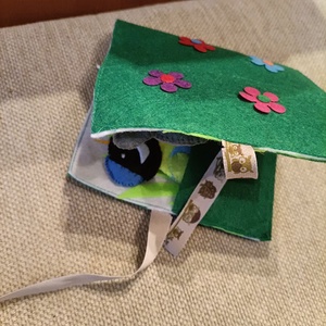 Nyuszi és új barátai-ujjbábok - játék & sport - bábok - ujjbáb - Meska.hu