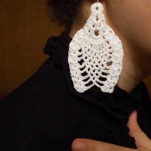 Egyedi horgolt ananász mintájú fülbevaló - Meska.hu