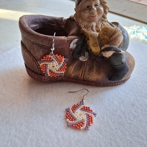 Őszi varázslat fülbevaló, Ékszer, Fülbevaló, Lógó fülbevaló, , MESKA