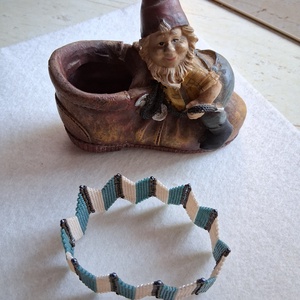 Elegáns hullámzó karkötő - ékszer - karkötő - széles karkötő - Meska.hu