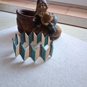 Elegáns hullámzó karkötő - ékszer - karkötő - széles karkötő - Meska.hu