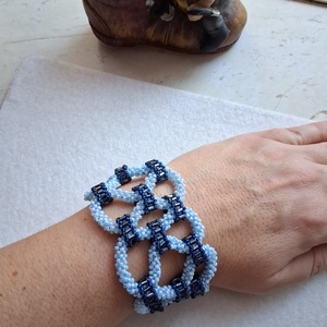 Tengeri fuvallat karkötő - ékszer - karkötő - széles karkötő - Meska.hu