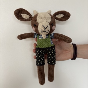 PicaPau horgolt kecske - játék & sport - plüssállat & játékfigura - más figura - Meska.hu