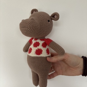 PicaPau horgolt víziló - játék & sport - plüssállat & játékfigura - más figura - Meska.hu