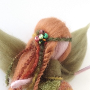 Ősz tündér - tűnemezelt gyapjú tündér  - otthon & életmód - dekoráció - dísztárgy - Meska.hu