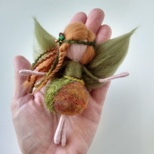 Ősz tündér - tűnemezelt gyapjú tündér  - otthon & életmód - dekoráció - dísztárgy - Meska.hu