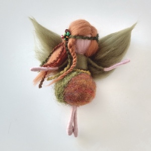 Ősz tündér - tűnemezelt gyapjú tündér  - otthon & életmód - dekoráció - dísztárgy - Meska.hu