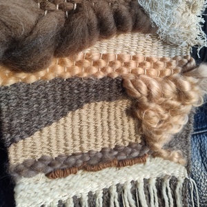 Dűnék - freestyle fali szőttes, dísz természetes anyagokból  - otthon & életmód - dekoráció - fali és függő dekoráció - falra akasztható dekor - Meska.hu