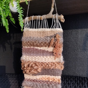 Dűnék - freestyle fali szőttes, dísz természetes anyagokból  - otthon & életmód - dekoráció - fali és függő dekoráció - falra akasztható dekor - Meska.hu