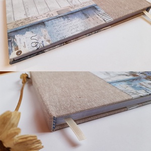 Madárkás egyedi sketchbook hófehér lapokkal, kézi kötéssel - otthon & életmód - papír, írószer - jegyzetfüzet & napló - Meska.hu