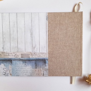 Madárkás egyedi sketchbook hófehér lapokkal, kézi kötéssel - otthon & életmód - papír, írószer - jegyzetfüzet & napló - Meska.hu