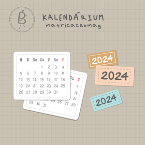 Kalendárium matricacsomag - Meska.hu