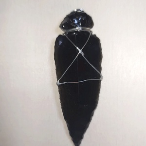 Obszidián nyílhegy medál - Meska.hu