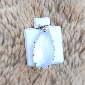 Opalit medál ezüstözött foglalatban , Ékszer, Nyaklánc, Medálos nyaklánc, Ékszerkészítés, MESKA