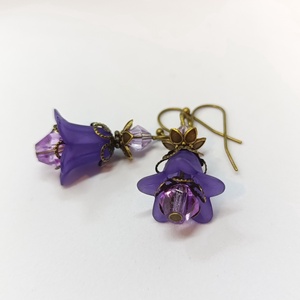 Harangvirág fülbevaló , Ékszer, Fülbevaló, Lógó fülbevaló, Ékszerkészítés, MESKA