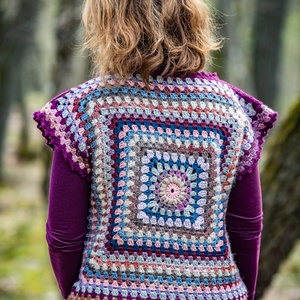 Boho Nagyikocka mellény - ruha & divat - női ruha - mellény - Meska.hu