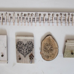 Adventi naptár 24 csipesszel -  - Meska.hu