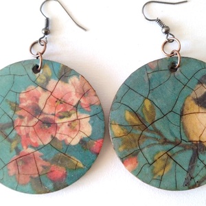 Aszimmetrikus fülbevaló - Meska.hu