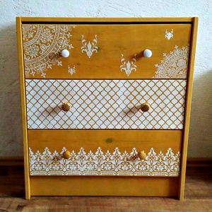 BOHÉM komód - kézzel festett színes bútor - Meska.hu