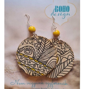 BOHOdesign aszimmetrikus fülbevaló - színező - Meska.hu