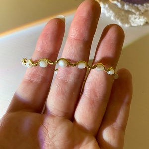 Kagylós karkötő - ékszer - karkötő - ásványkarkötő - Meska.hu