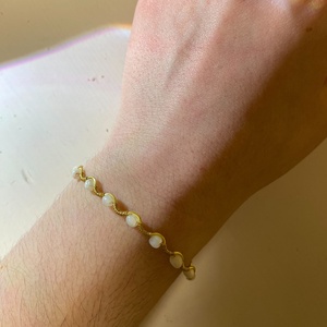 Kagylós karkötő - ékszer - karkötő - ásványkarkötő - Meska.hu