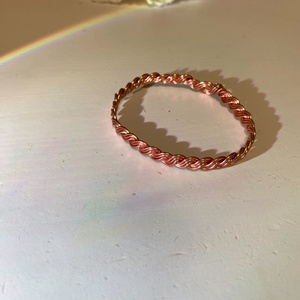 Csavart fém karkötő - ékszer - karkötő - karperec - Meska.hu