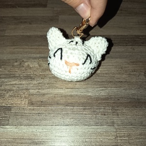 Horgolt cica kulcstartó, Táska & Tok, Kulcstartó & Táskadísz, Kulcstartó, Horgolás, MESKA