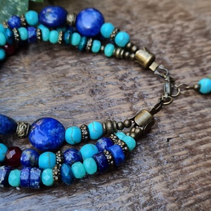 Három soros karlánc - ékszer - karkötő - gyöngyös karkötő - Meska.hu