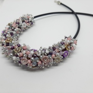 Gyöngyös virágos nyaklánc - ékszer - nyaklánc - gyöngyös nyaklánc - Meska.hu