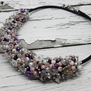 Gyöngyös virágos nyaklánc - ékszer - nyaklánc - gyöngyös nyaklánc - Meska.hu