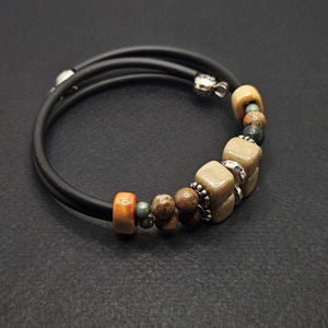 Két soros karperec - ékszer - karkötő - memóriadrótos karkötő - Meska.hu