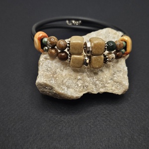 Két soros karperec - ékszer - karkötő - memóriadrótos karkötő - Meska.hu