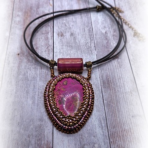 Jáspis köves nyaklánc - ékszer - nyaklánc - medálos nyaklánc - Meska.hu