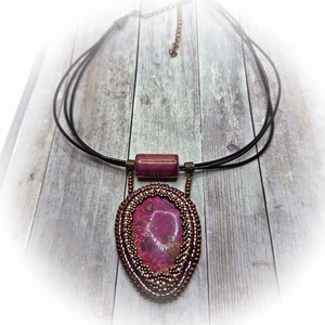 Jáspis köves nyaklánc - ékszer - nyaklánc - medálos nyaklánc - Meska.hu