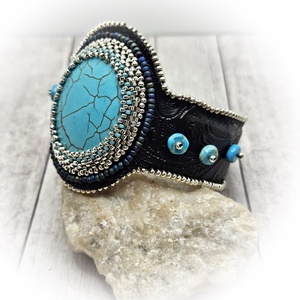 Howlit karperec - ékszer - karkötő - széles karkötő - Meska.hu