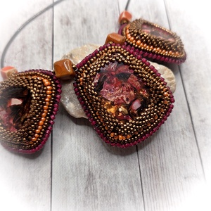 Jáspis nyaklánc - ékszer - nyaklánc - medálos nyaklánc - Meska.hu