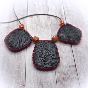 Jáspis nyaklánc - ékszer - nyaklánc - medálos nyaklánc - Meska.hu