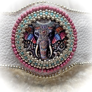 Elefántos karperec - ékszer - karkötő - széles karkötő - Meska.hu